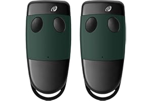 DIYUNA （Pack de 2）Télécommande replacement pour Cardin s449, 433.92 MHz 2 Canaux, Compatible avec Cardin S449 QZ1, S449 QZ2 (Code TXQ449100 et Remplace le TXQ449200)