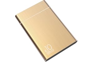 HAHHY Disque Dur Externe, Disque Dur Externe pour PC, Windows, Chromebook, Ordinateur de Bureaup- Or