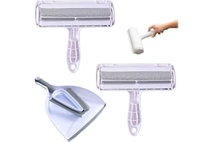 JARCSHOP 2 CEPILLO GATOS QUITAPELO con 1 RECOGEDOR con CEPILLO. Rodillo Quitapelos Mascotas, Quita Pelos Mascota, y Quitapelos Mascotas - Cepillo Quitapelos Mascotas, Quitapelos Gato y Recoge Pelos Mascotas.