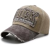 Valkyrie Rock Eskitme Trucker Şapka Unisex Metal Tokalı Ayarlanabilir Vintage Kahve