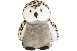 Pelucho - Bouillotte Peluche Hibou - Bien-Être, Chaleur et Douceur - Micro-Ondable - Grains de Blé et Fleurs de Lavande - Fabriquée en France