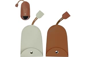 NECXON 2 pièces étuis à clés de Voiture, Sacs à clés de Type Traction Couverts Porte-clés de Voiture en Cuir PU Pochette à clés Couverture de clé de Voiture pour Hommes Femmes