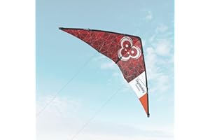 Skymonkey Fastrider Aquilone acrobatico per ragazzi e adulti, 2 linee, apertura alare: 127 cm - Racingred