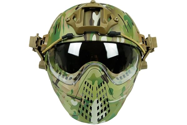 Rapide Un Plein Visage Baotou Casque en Plein Air Masque Masque Pistolet À Air Paintball Oreille Protecteur Lunettes