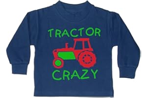 EDWARD SINCLAIR 'Tractor Crazy' Boys Navy Sweatshirt with red and Green Print