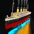 BrickBling LED Lighting Compatible with Lego Creator Expert Titanic Building Kit 10294 (Not Model), DIY Lighting Kit for Titanic Ship for 10294 - Upgraded Version