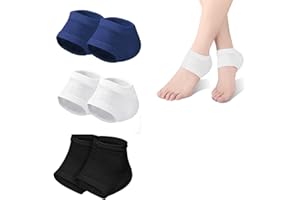 LARFRAECY 3 Pairs Heel Gel Moisturizing Anti Dry Crack Protective Socks Plantar Peeling Anti Cracked Feet Socks Men and Women Heel Stickers Soft Gel Protection Suitable for Men and Women