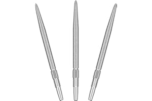 Target Darts Swiss Point SLK Luke Littler Puntas de Dardos (Juego de 3 Puntas) 30MM/35MM/42MM – Oro/Plata/Negro | Puntas de Dardos con Textura Rugosa, Puntas de Dardos de Acero de Repuesto