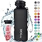 720°DGREE Trinkflasche “uberBottle“ +Früchtebehälter - 1,5L - BPA-Frei - Wasserflasche für Sport, Fitness, Outdoor, Wandern - Große Sportflasche aus Tritan - Leicht, Bruchsicher, Nachhaltig