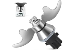 Inwee Couteau Mélangeur pour Thermomix, Couteau Lame de Rechange pour Vorwerk Thermomix TM31 en Acier Inoxydable, Pas de Résidu de Pâte, Nettoyage Rapide du Couteau de Pétrissage (Nouvelle)