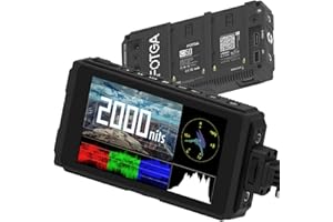 Fotga C50 On-Camera Field Monitor, 5-Inch Ultra Bright 2000nit HD IPS Touch Screen with 3G SDI,3D LUT,Waveform,Vectorscope,4K HDMI Input/Output,Dual Battery Slot for DSLR Camera Camcorder Video