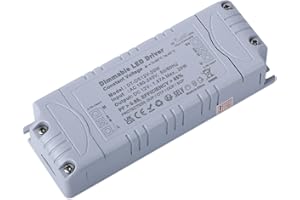 VARICART Transformateur LED 12V 20W Dimmable Alimentation LED 180-240V AC à DC 12V 1.66A Pilote LED Tension Constante Adaptateur IP44, TRIAC Réglable Driver - pour Bandes LED Ampoules LED G4 MR11 MR16