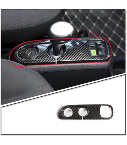 CNANRNANC Armaturenbrett Knopfrahmen Für Smart Fortwo 451 2007-2014 - Schwarz