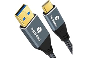 Thzzhnno Cavo da USB A a USB C 2M, USB 3.1, USB 3.2 Gen2 10 Gbps Trasferimento Dati Cavo per Samsung Galaxy/iPhone 15/MacBook Pro/iPad Pro