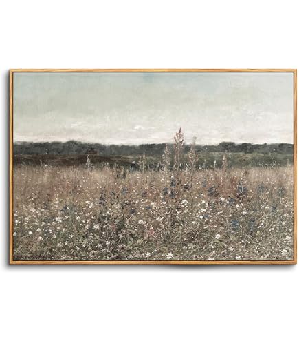 1art1 Claude Monet Leinwandbild „Blumenstrauß Aus Malven, 1881“ – 30x20 Cm, Auf Keilrahmen, Made In Germany