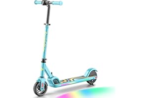 FanttikRide C9 Pro Trottinette Électrique Enfant 1,2-1,6 m, Lumières Arc-en-Ciel, Vitesses 8/13/16 km/h, Autonomie 8 km, Écran LED, Hauteur Réglable, Pliable, Charge maximale 60 kg