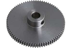 CNBTR Modul 0,5 80T Metall Stahl Getriebe 6 mm Schaftloch Motor Spur Ritzel Zahnrad Zahnrad für Projekte mit geringer Festigkeit