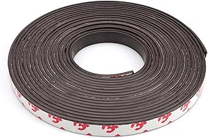 ZIJANG Cinta Magnetica 5m, Cinta Magnetica Adhesiva Super Pegamento, Imán Goma Imanes para Mosquiteras Flexible, Firmemente Fijado, Magnetband Strips para Mamparas, Paredes Puertas