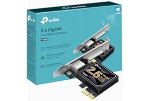 TP-Link TX201 2.5 Gigabit PCI Express Ethernet Network Adapter, Low-Profile and Full-Height Brackets, Ethernet Network Card Supports Windows 11/10/8.1/8/7, Linux, Versatile Compatibility