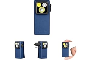OLIGHT Oclip Ultra Linterna EDC Recargable de Clip de Bolsillo 530LM Compacta Conveniente Carga USB C Magnética Portátil para Trabajo Nocturno Herramienta Ultra (Azul Marino)