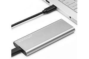 WANFOCYU Adaptateur de boîtier SSD USB Type C M.2 NVMe, Boîtier Externe en Aluminium SSD 10 Gbps USB 3.1 Gen 2, Conception d'aileron de Refroidissement Unique pour Une Bonne Dissipation de Chaleur