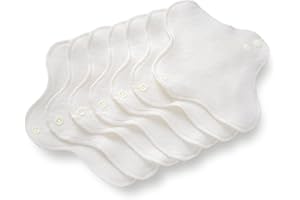 Maison Eliette - Protège-Slips Lavables en Coton Biologique et Chanvre - Lot de 7