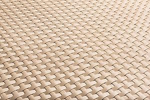 Sellon24® PE-Rattan Balkonverkleidung Balkonbespannung Sichtschutz Windschutz Matte für Balkon Terrasse Garten (17,99€/m2) (RD18 Beige/Creme, 80)