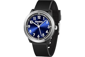 SOCICO Montre Analogique pour Enfant Garçon Fille, 5ATM/50M Étanche Facile à Lire Quartz Minimaliste Montre pour Enfants de 8 à 18 Ans