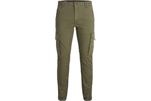 Spodnie mêskie JACK & JONES Cargo Jogger Pants PAUL FLAKE AKM 542 Twill Denim, ¶ci±gacz w pasie