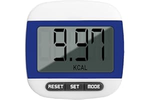 WRESS Step Counter for Walking - Portable Pedometers with Accurate Step Tracking, LCD Display, Clip-On Design, Battery Included - Step Counter for Steps, Jogging, Men, Women, Kids, and Adults