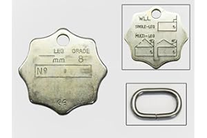SECURE FIX DIRECT Lifting Chain Identification Tag & Link (Inspection Spare Grade 80)