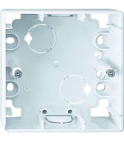Merten MEG4014-1425 Alloggiamento Da Parete 1 Modulo, Bianco Attivo Lucido, Per M-SMART, M1, ARTEC, OCTOCOLOR