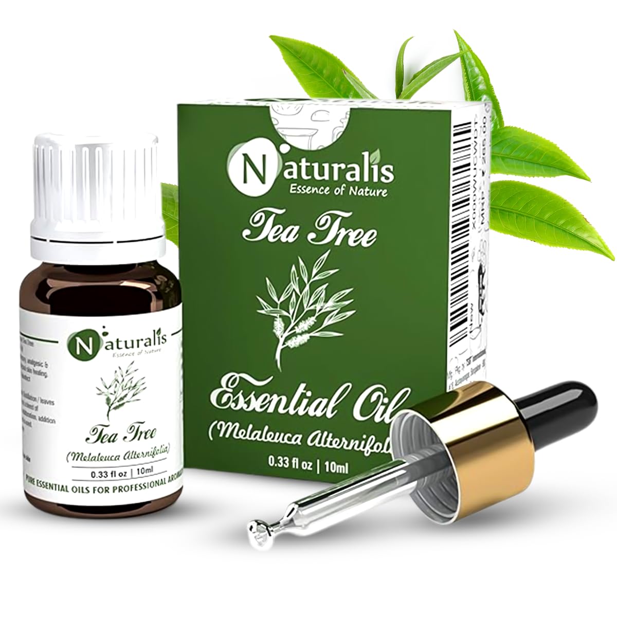 Naturalis Tea Tree Oil - Tea Tree Oil for Acne, Pimples and Scar - Pure and No Dilution Tea Tree Hair Oil - No Solvents - Ide