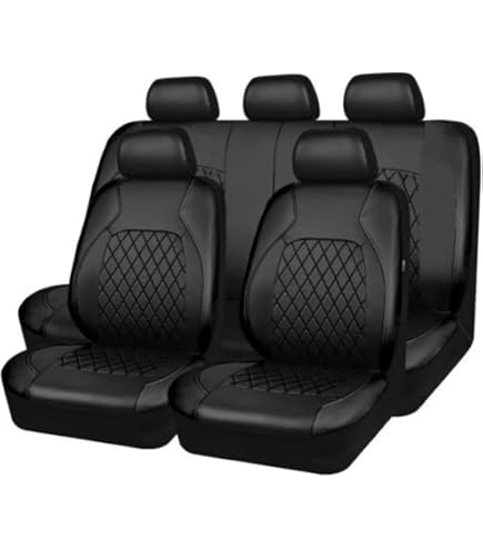 OYTHO Auto Set Coprisedili per Dacia Duster 2.Gen 1.Gen HM HS 2010-2015 2016 2017 2018 2019 2020 2021 2022 2023 2024 2025, Set Completo di Coprisedili Auto Seat Cover Pelle PU Impermeabile