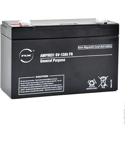 Batería NP12-6 Juguetes Eléctricos Batería De 6V 12Ah ULTRAMAX - Foto 3