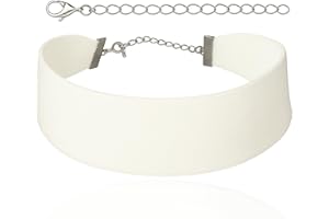 STACKABLE CREATIONS Wide Thick Black Velvet Choker Necklace for Women, Girls, Kids | Plain Gothic Collar Jewelry | Valentines Day, Halloween Maleficent Simple Ribbon Victorian Cameo Choker