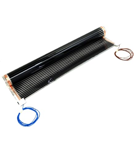 Tacsal Kit de système de chauffage au sol électrique auto-adhésif de 20