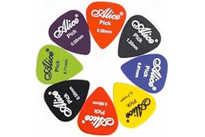 AONAT 24 wysokiej jakości kostki do gitary – kostki do gitary akustycznej. 4 różne grubości odporne na ścieranie, zestaw kostek (0,58 – 1,20 mm), najlepszy prezent dla gitarzysty.