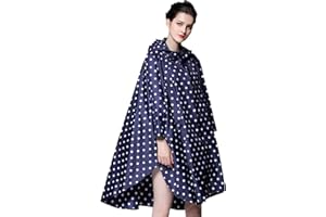 NUUR Regenponcho Damen Unisex Regencape Wasserdicht Festival Regenmantel Wiederverwendbar Rain Poncho Hiking Cycling Outdoor Mehrzweck Regenjacke mit Kapuze