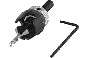 wolfcraft Nawiertak z pogłębiaczem i ogranicznikiem głębokości wiercenia I 2544000 I Do drewna, tworzywa sztucznego, metali nieżelaznych