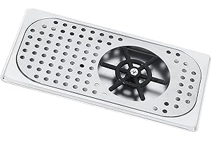 ‎MUMUSUKI Automatic Glass Rinse, 11.4 cm Diameter G1/2 in 201 Stainless Steel Fully Automatic Glass Rinse, Glass Washer Cup Washer for Kitchen Sinks, for Home, Restaurant, Bar, Housewarming Gift