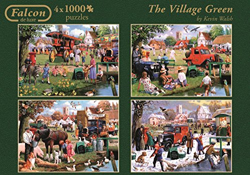 Falcon de luxe The Village Green Jigsaw Puzzles in one Box (4 x 1000-Piece)
