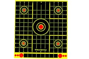 ANCLLO 10er Pack Shooting Targets Adhesive Splatterburst Shooting Targets Shots platzen beim Aufprall hell fluoreszierend gelb