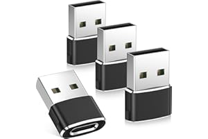 BASESAILOR Adattatore USB a USB C per iPhone 17 16 Pro 4Pezzi,USB C Femmina a USB 2.0 Maschio per Apple Watch 8 9 10,iPhone 14 15 Max,SE,iPad,Mini 6 7 Air 5,Samsung Galaxy Z Flip Fold A55 S25 S24 S23