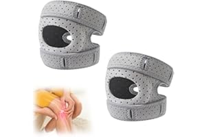 Mtlhbcg Wellness Lot de 2 genouillères pour arthrose, genouillères d'entraînement, soutien du genou réglable, attelle de genou respirante, idéale pour la course, le sport et la danse