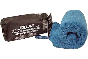 Desconodido JOLUVI Toalla Microfibra Natacion Gimnasio Spinning Rizo PEQUEÑA Azul
