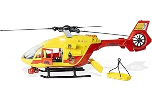Dickie Toys - Helicóptero Rescate de la UME 36cm, Helicóptero de Juguete, Hélice a Cuerda, Luz y Sonido, Camilla, Juguete Niños Niñas a Partir de 3 Años (203716024SI5)