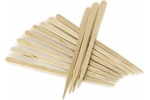 CENNYO 206 Eyebrow Small Wooden Wood Tongue Depressors Spatulas Wax Waxing Tatoo Sticks