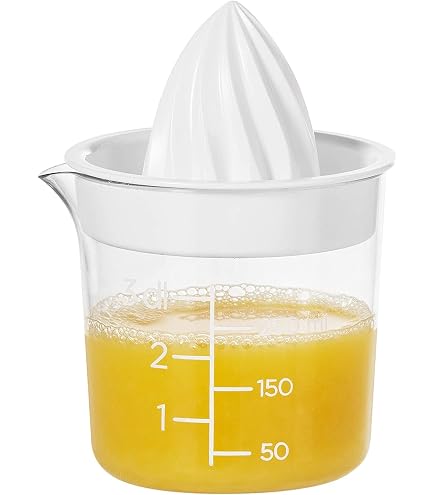 Presse-Agrumes Manuel 600ml Avec Filtre - Extracteur De Jus D'Oranges, Pamplemousses Et Citrons Sans BPA, Idéal Pour Jus Frais Quotidien