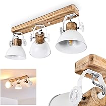 Lampada Da Soffitto Tina, Lampada Da Soffitto In Metallo In Bianco, A 2